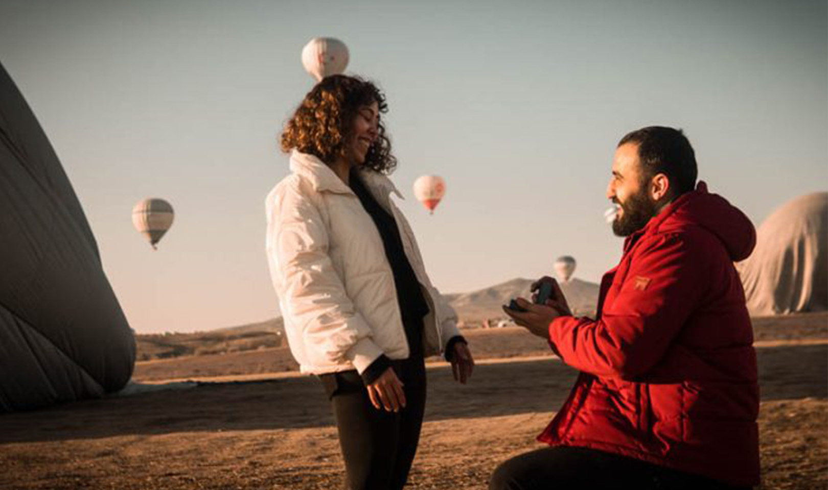 Balon Turunda Evlilik Teklifi 2